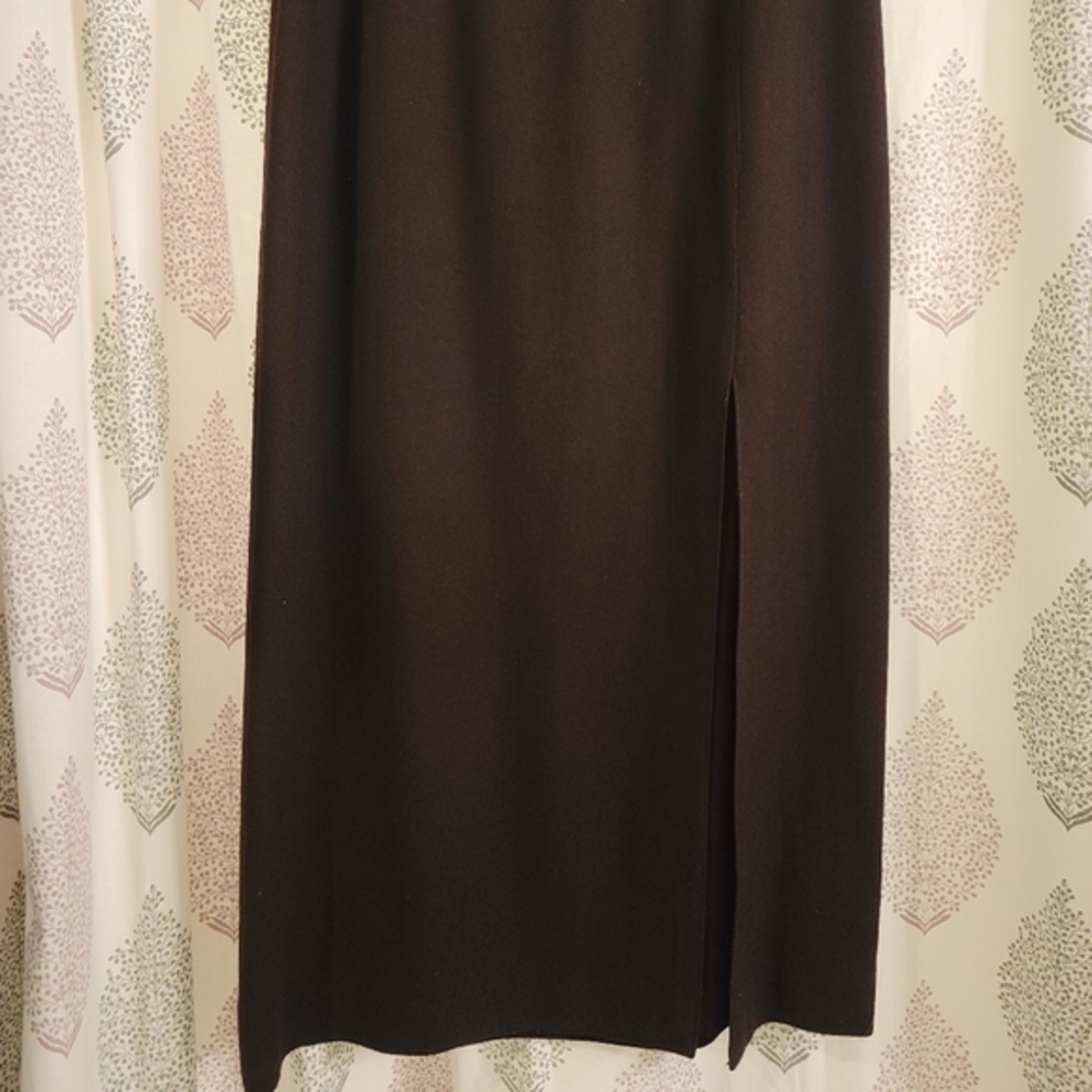 119. Express petite full length pencil skirt with front slit